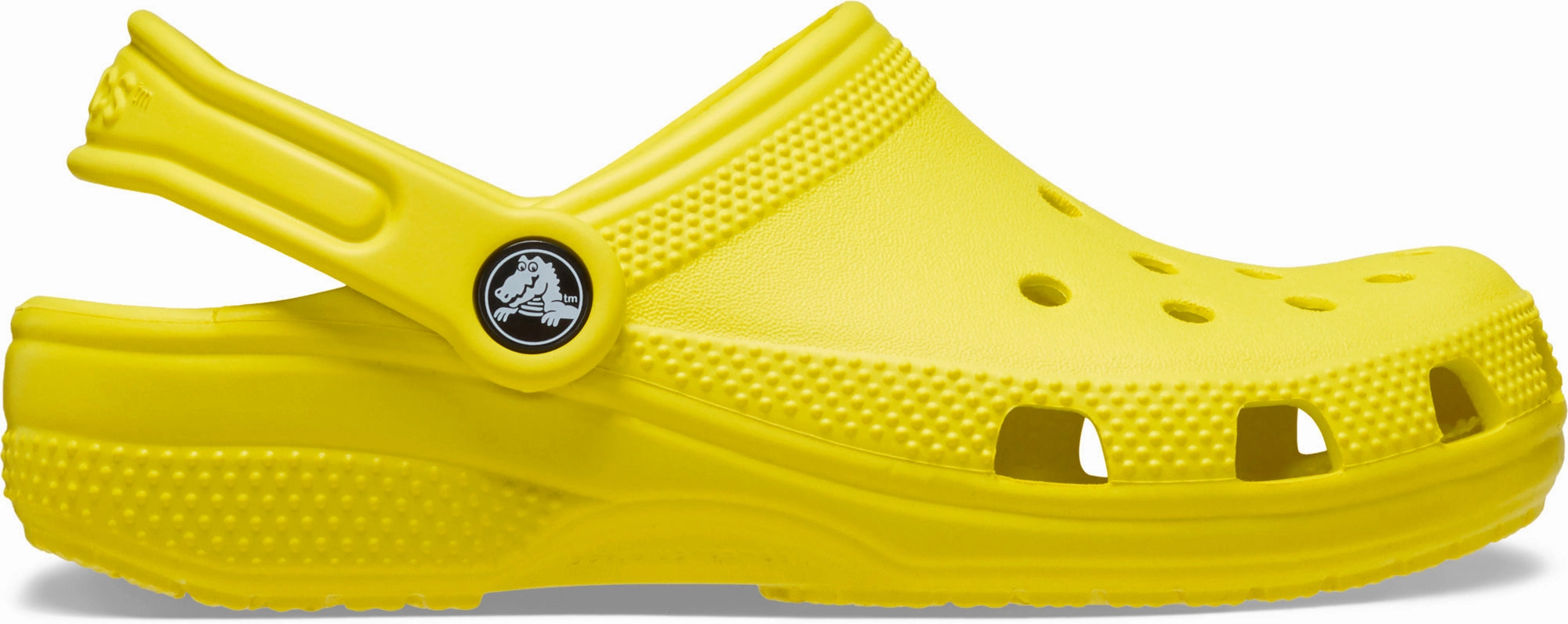 Crocs Kids' Classic Clog - Cyber Yellow Adjustable Outdoor Fit