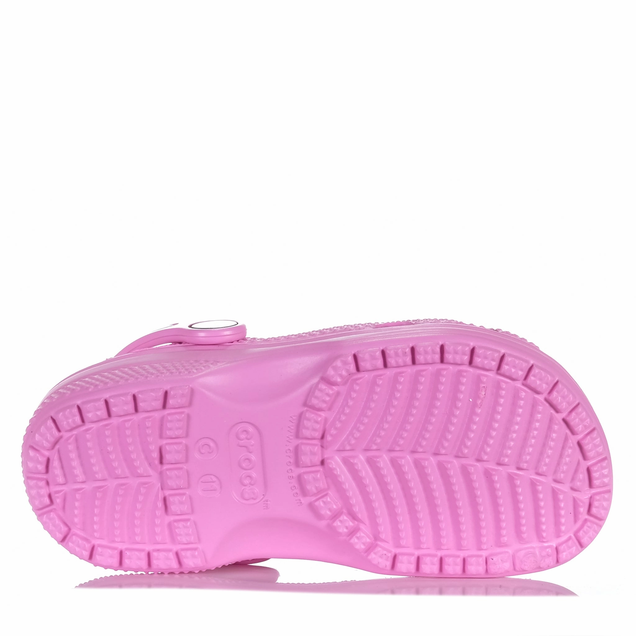 Crocs Kids Classic Clog Taffy Pink Bold Design Footwear