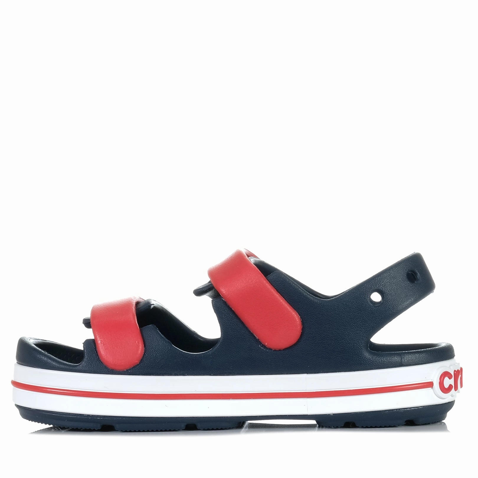 Crocs Kids Crocband Cruiser Sandal Navy/Red Travel-Ready Comfort