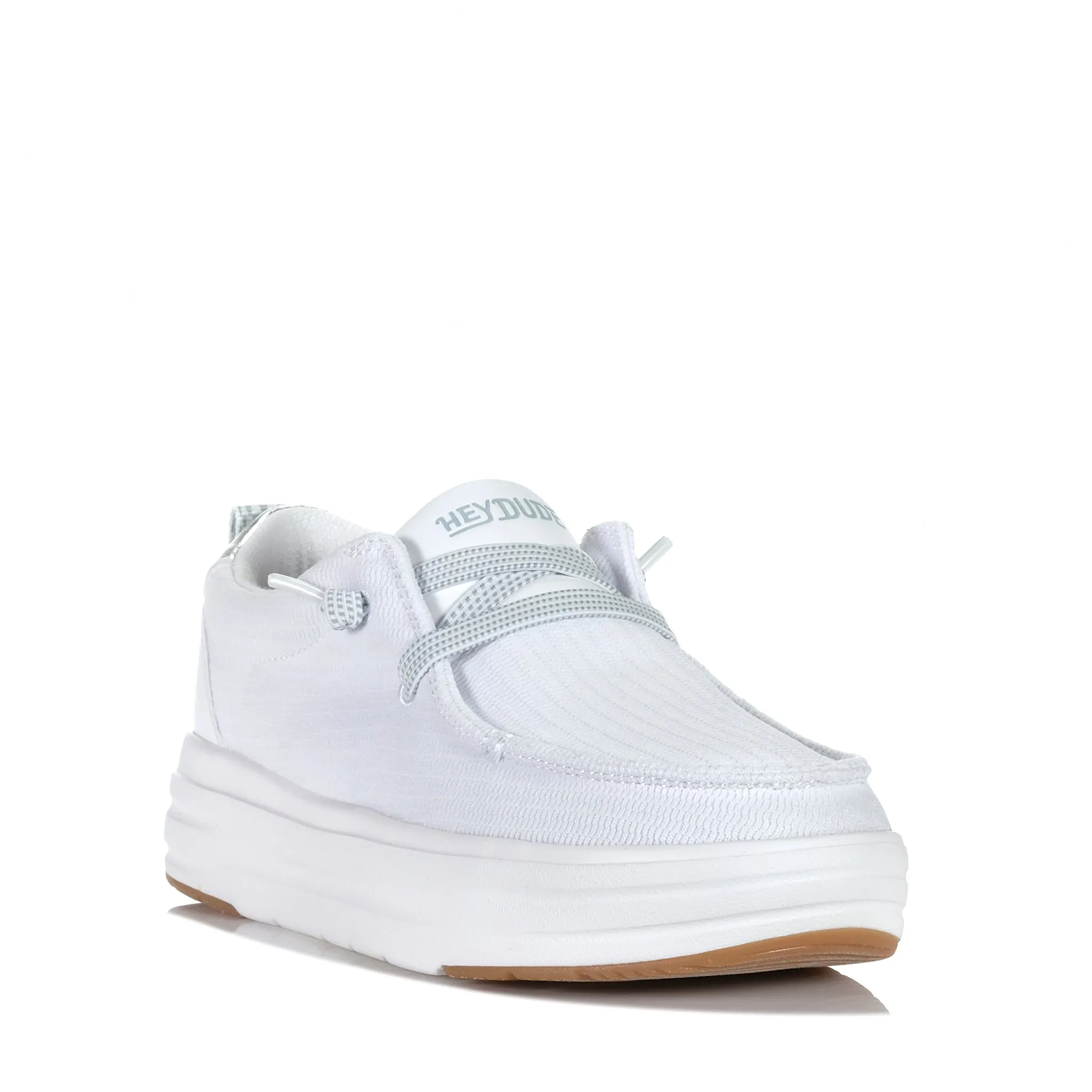 Cushioned look Hey Dude Womens Wendy Nova Jersey Knit White