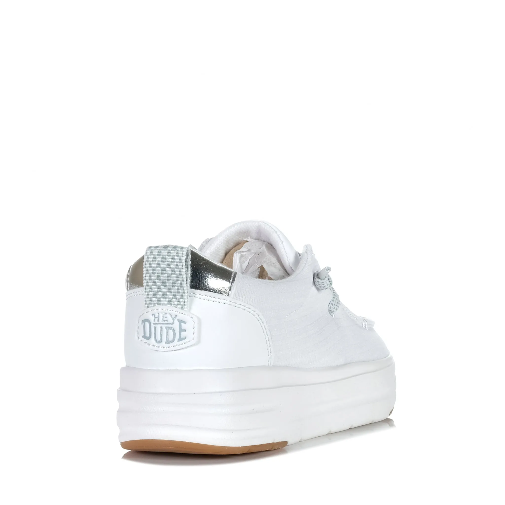 Cushioned look Hey Dude Womens Wendy Nova Jersey Knit White