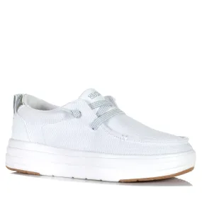 Hey Dude Womens Wendy Nova Jersey Knit White Versatile Usage Adaptable Fit