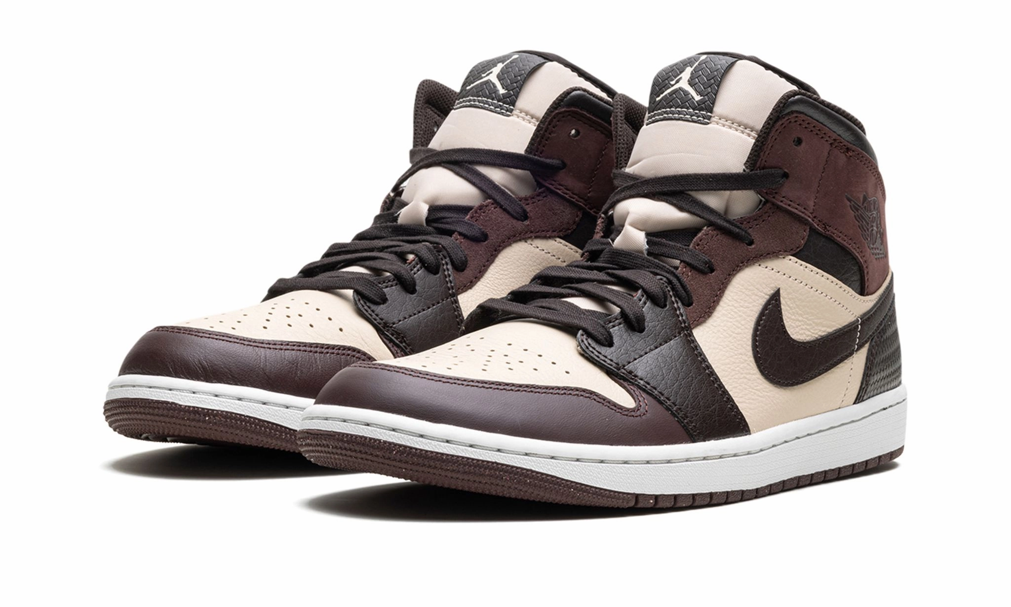 Cushioned Air Jordan 1 Mid SE Paris YMCA / Velvet Brown