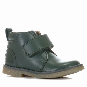 Sport Inspired Rough Ready Clarks Charlie Jnr Dark Olive