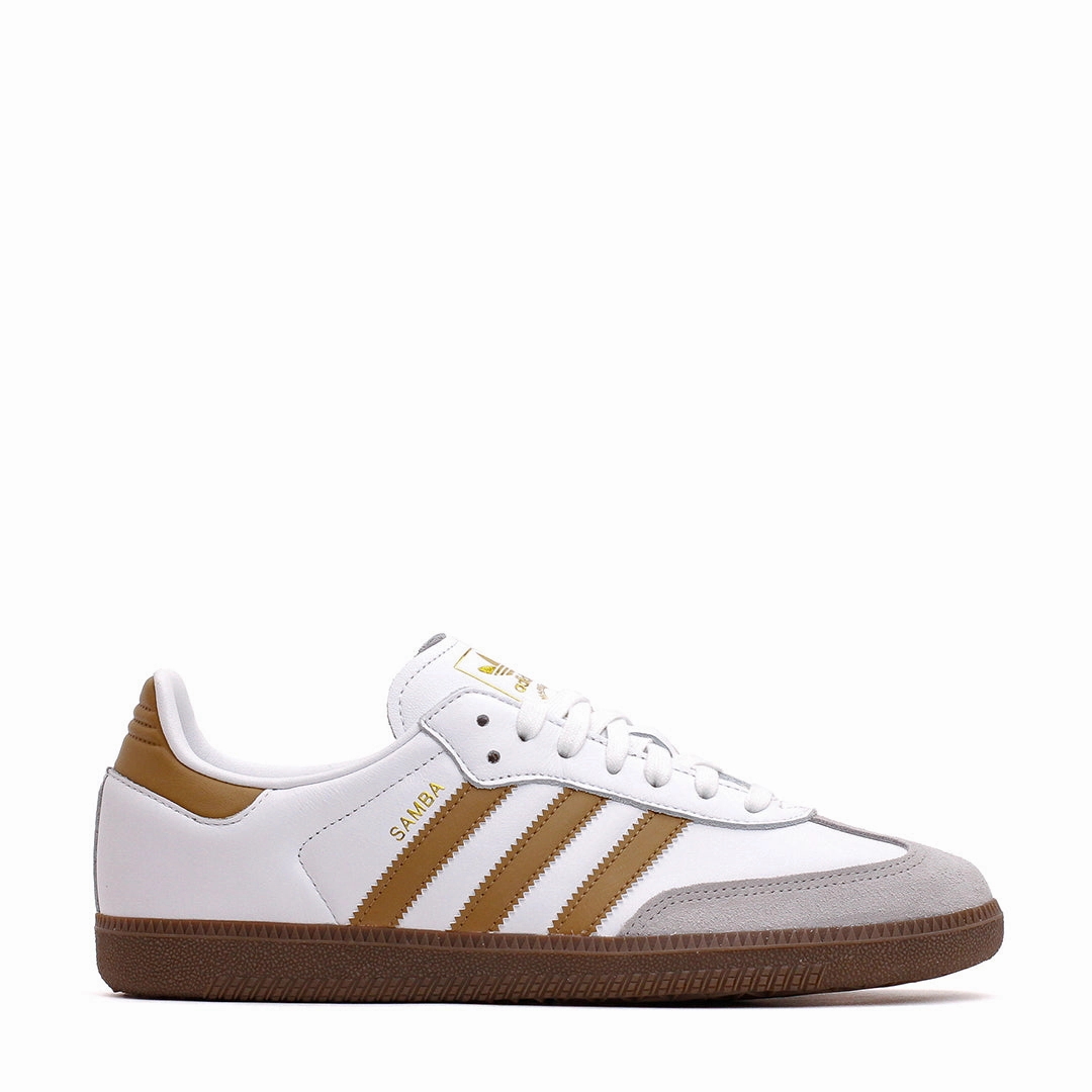 Daily Essential Adidas Men Samba OG White Brown Desert JH8796