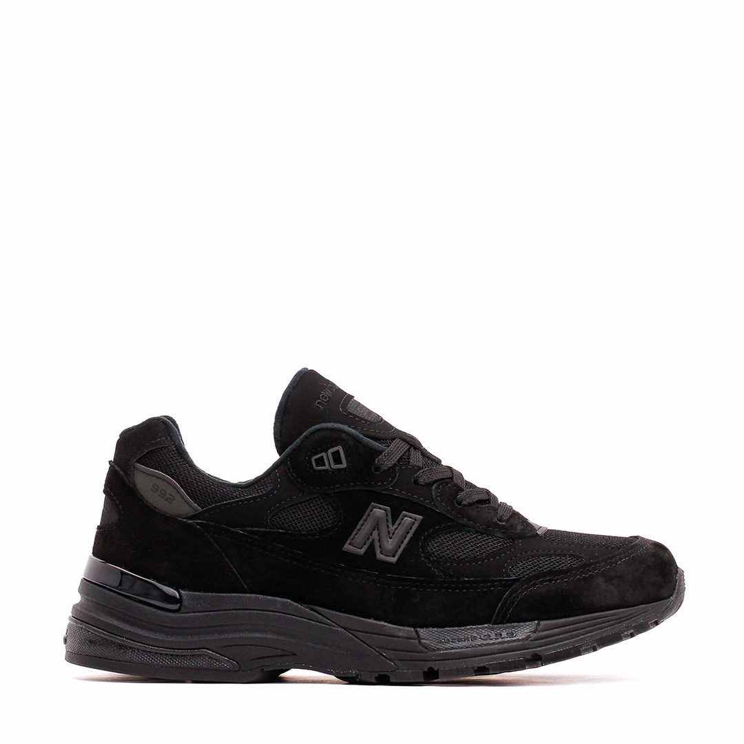 Night Run New Balance Unisex Made in USA 992 Triple Black U992TB