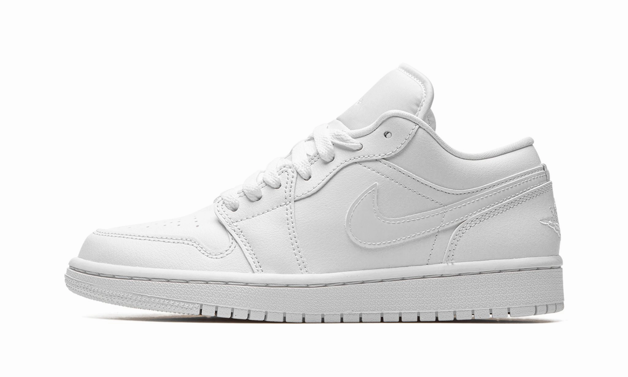 Wmns Air Jordan 1 Low Triple White Plus Size