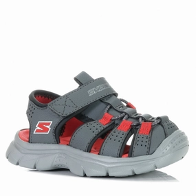 Skechers Relix - Valdex 406521N Charcoal/Red Easy Travel