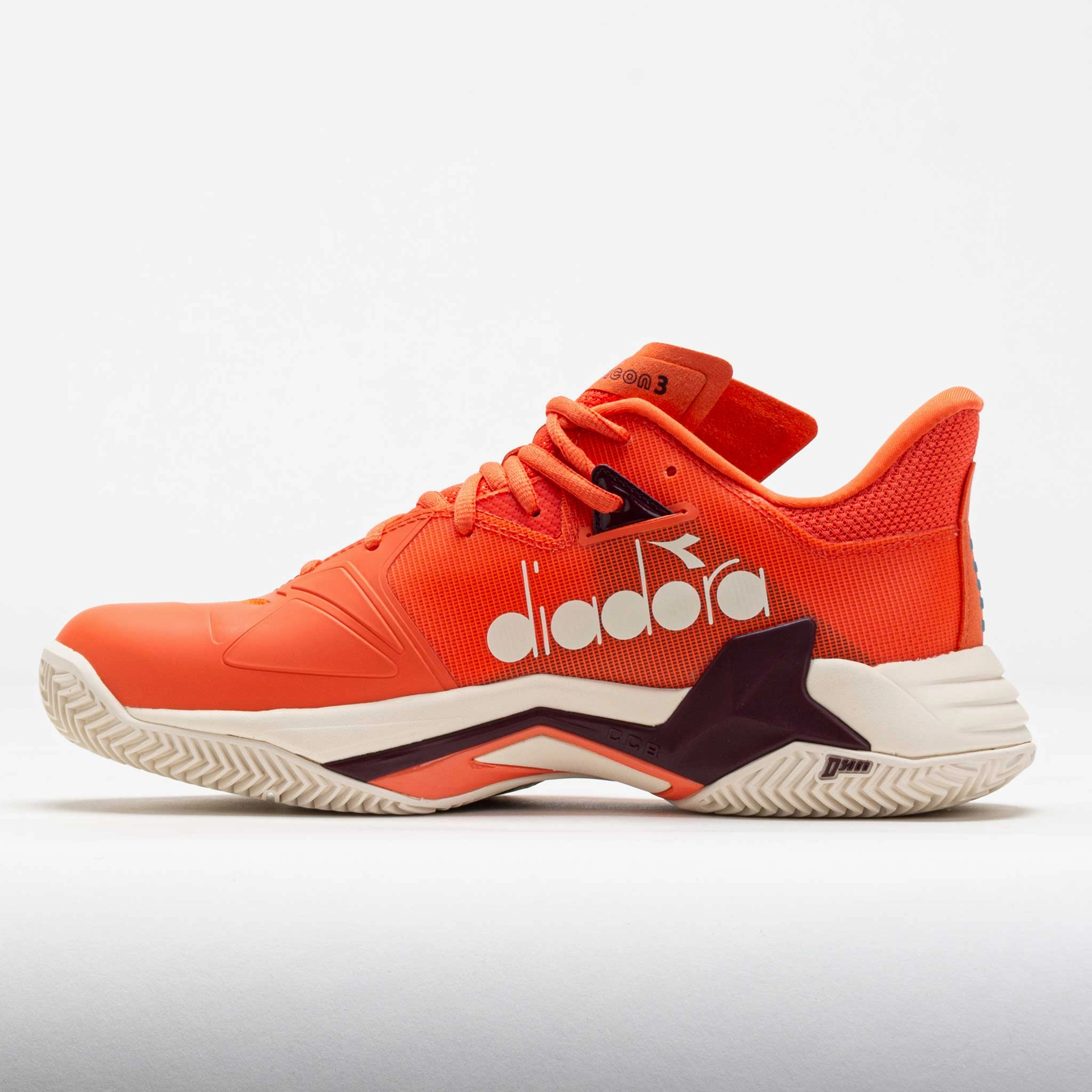 Diadora B.Icon 3 Clay Men's Nasturtium/Whisper White Motion Fit