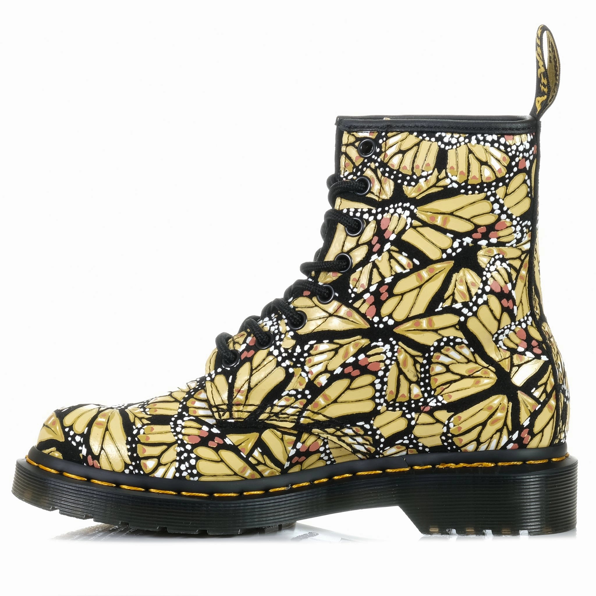 Dr Martens 1460 Butterfly Yellow Extended Height