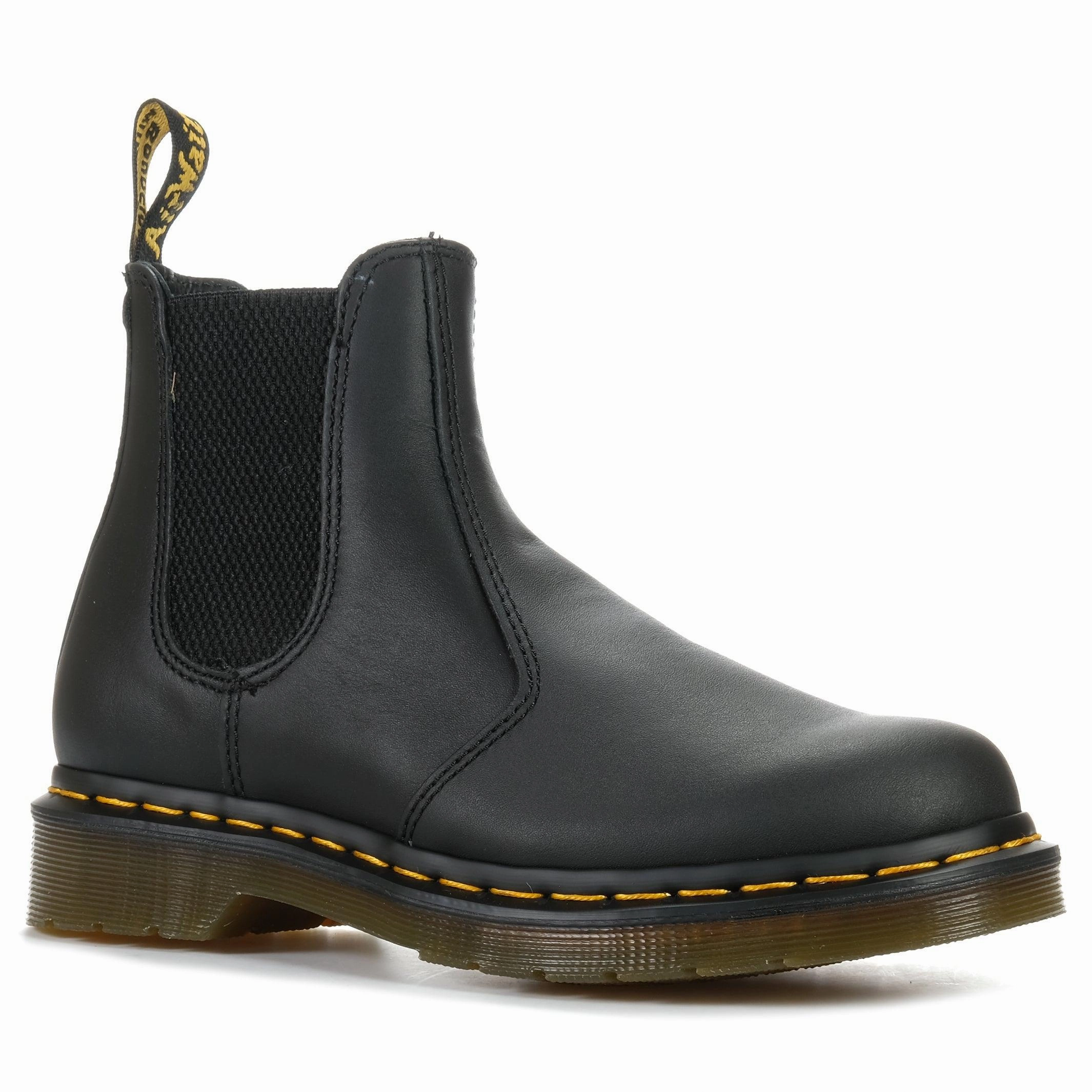 Trendy Protection Metallic Buckle Dr Martens 2976 Chelsea Boot Black Nappa