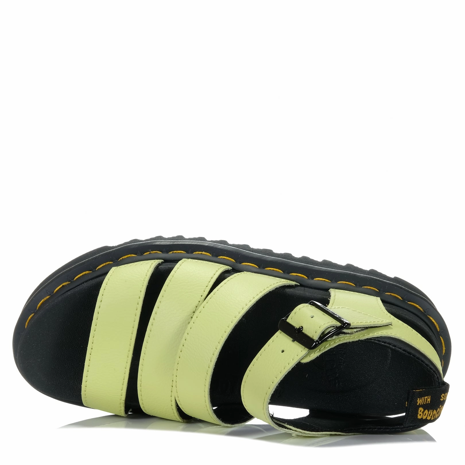 Dr Martens Blaire 3 Strap Lime Green Anthena clean look