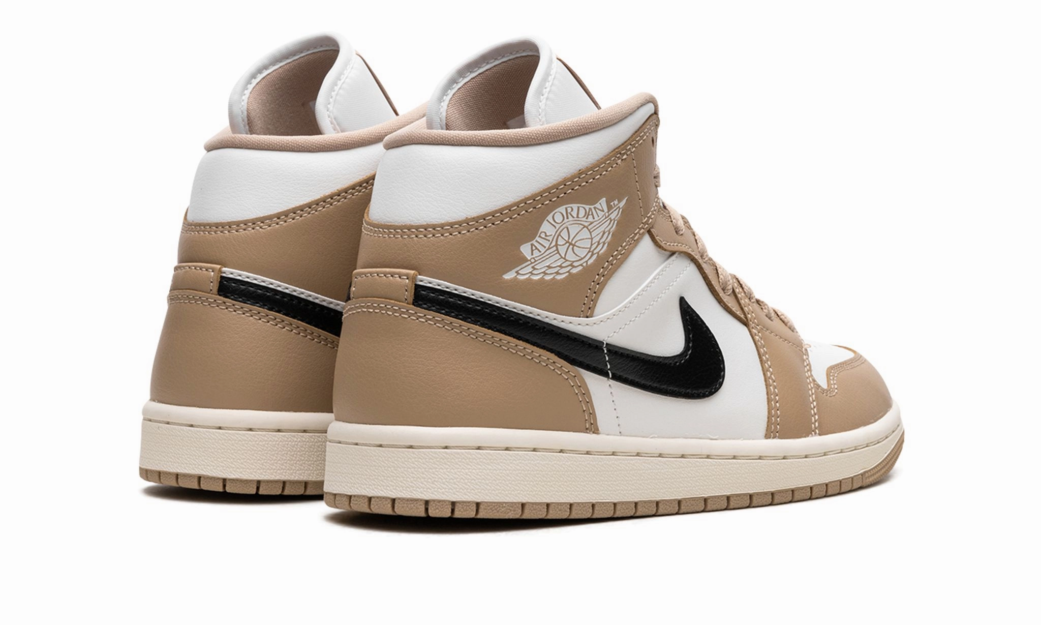 Dry Motion Air Jordan 1 Mid Tan / Black Desert