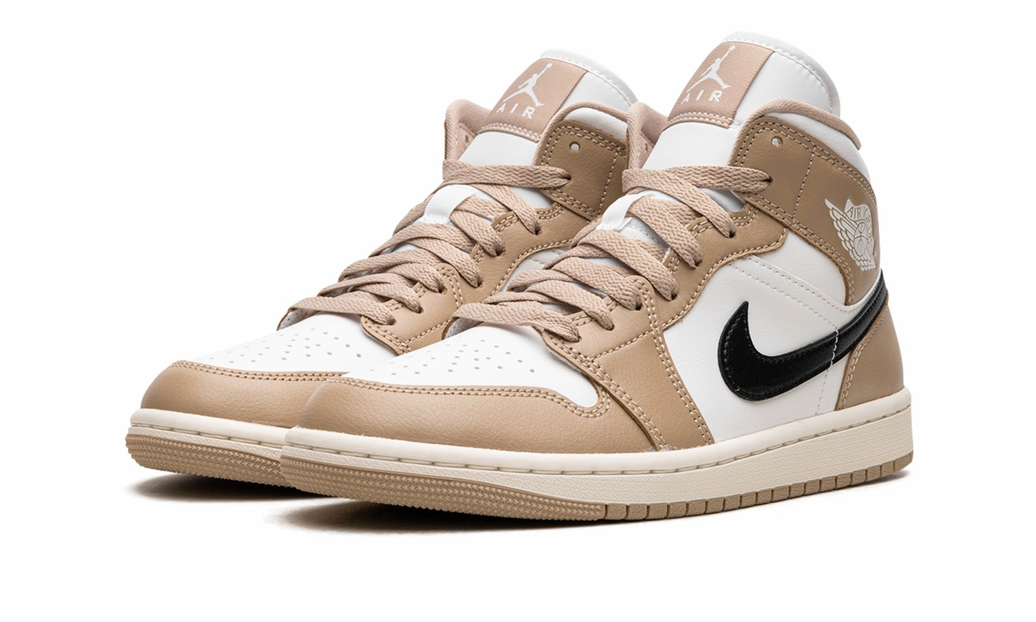 Dry Motion Air Jordan 1 Mid Tan / Black Desert