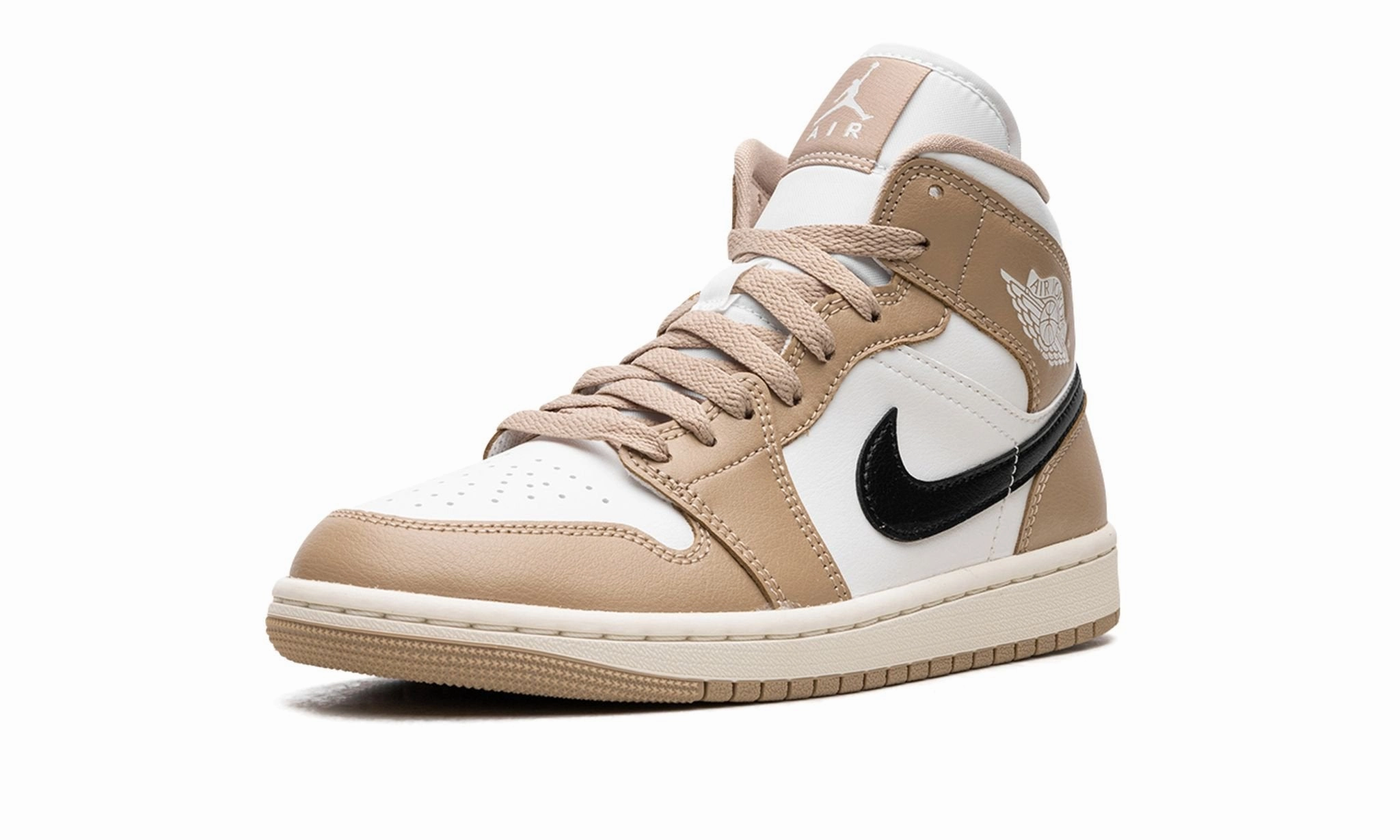 Dry Motion Air Jordan 1 Mid Tan / Black Desert