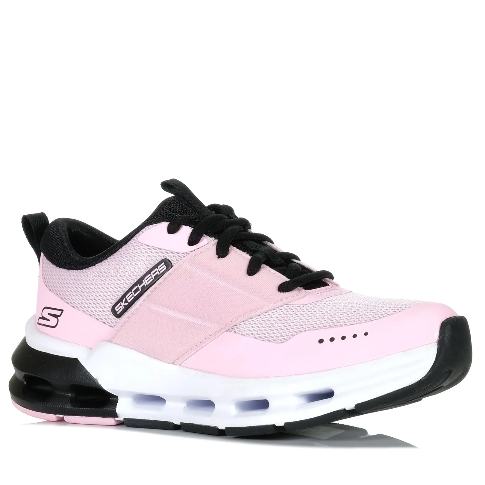 Skechers Kids' Glide-Step 303653L Black/Pink Metallic Trim Chic Fit