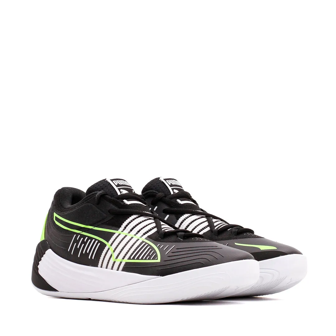 Durable Puma Basketball Men Fusion Nitro Black Green Glare 195587-01