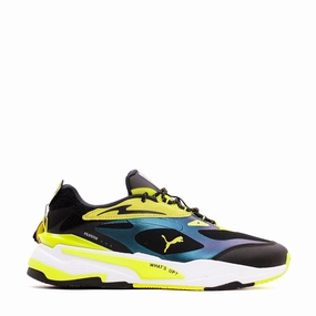 Puma Men RS Fast x Emoji Silver Yellow Black 375374-01 Port Walk