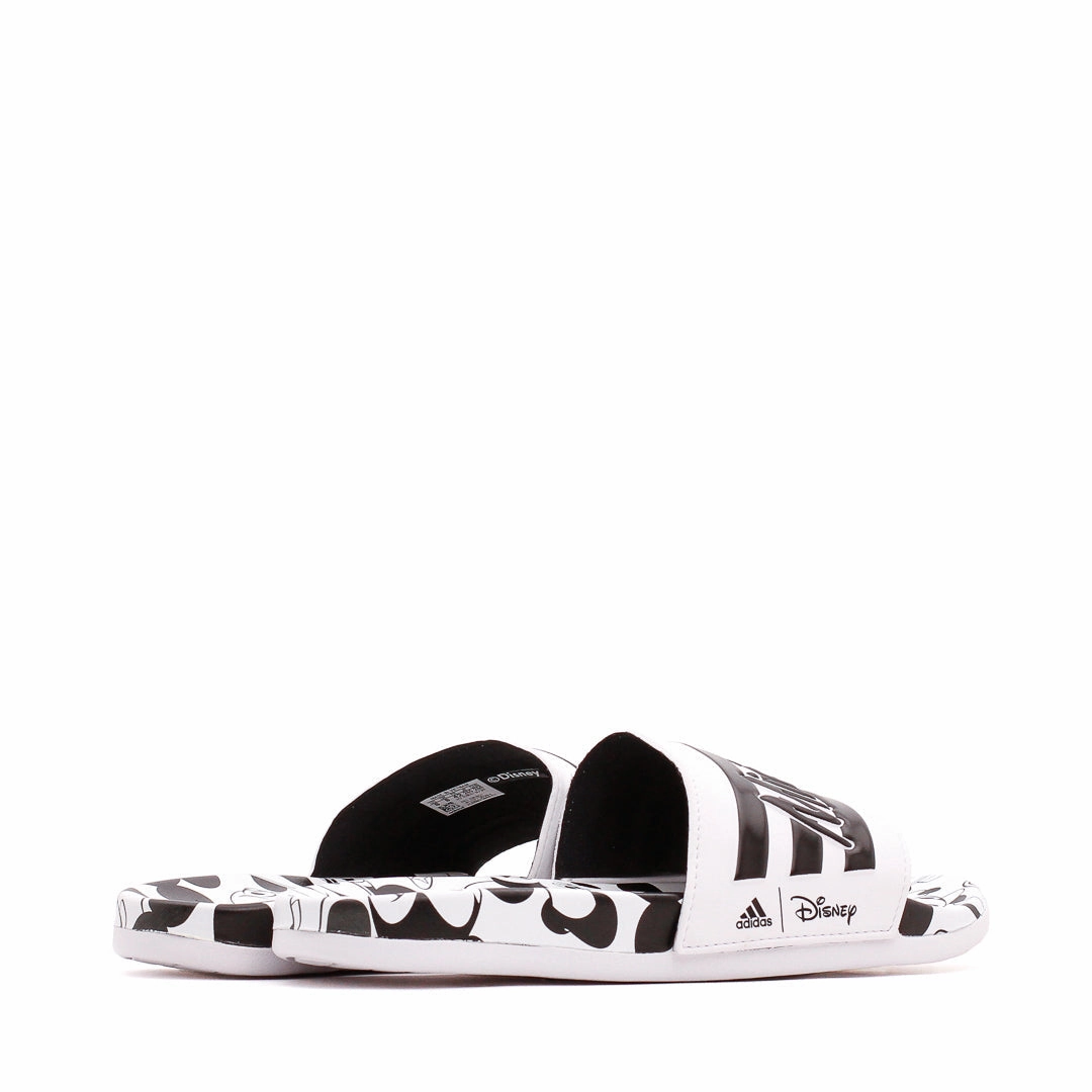 durable soles Adidas Men X Disney Mickey Mouse Adilette Comfort Slides Black White GW1057