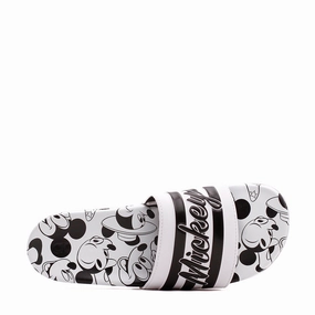 Easy Clean Short Step Adidas Men X Disney Mickey Mouse Adilette Comfort Slides Black White GW1057