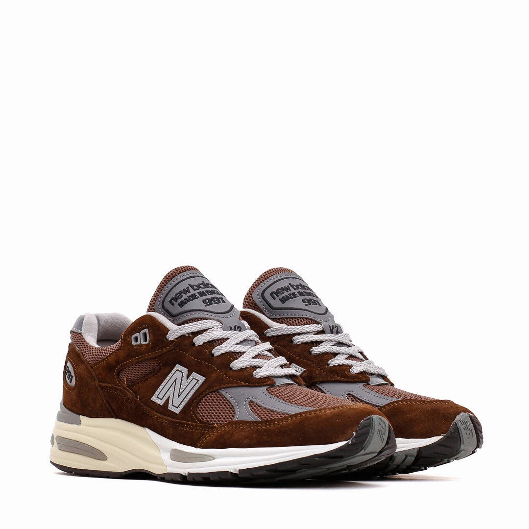 Easy Everyday New Balance Unisex Made in UK 991v2 Pinecone U991BR2