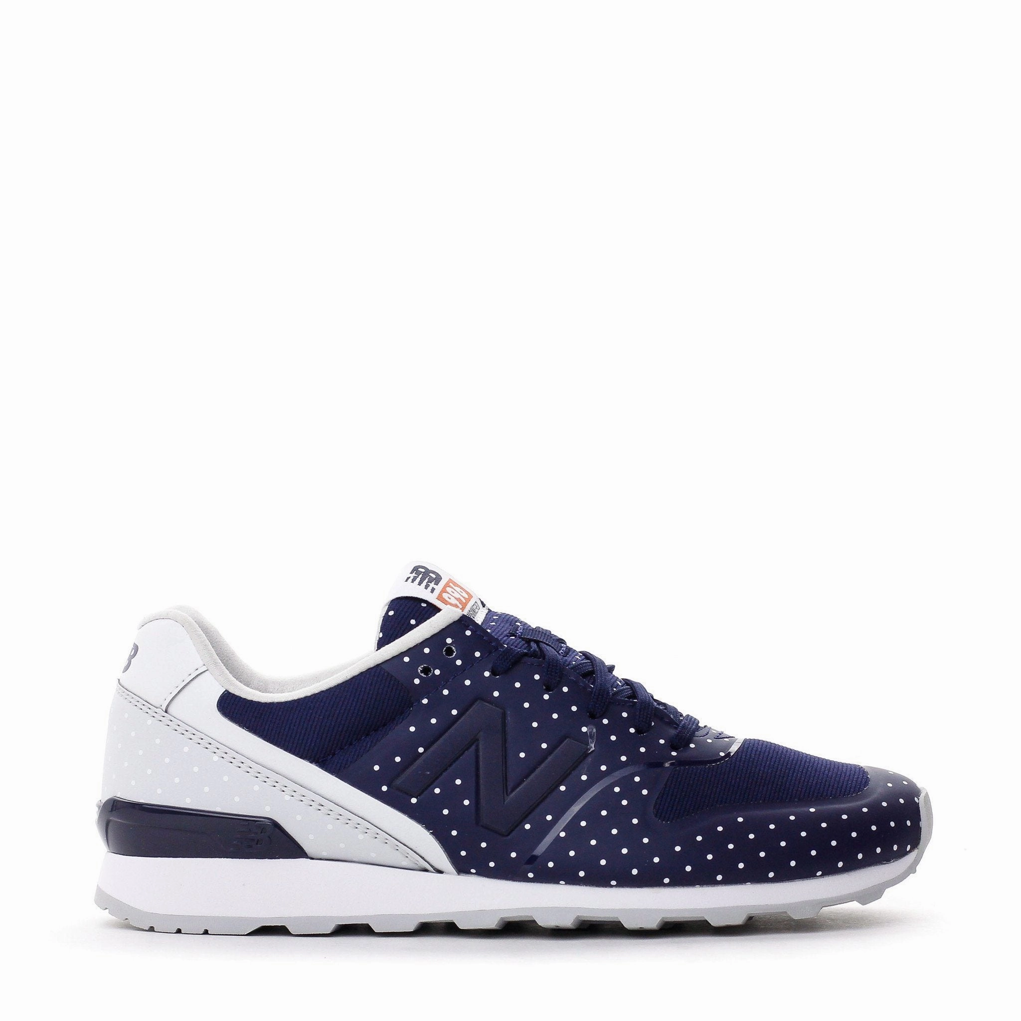 Cool Step NEW BALANCE CLASSIC WOMEN BLUE WHITE DOTS RE-ENGINEERED WR996KP