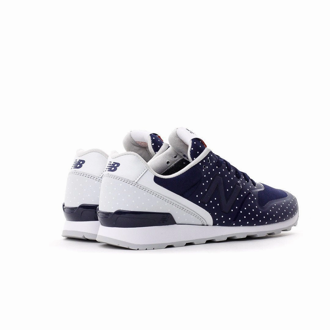 Easy Step-In NEW BALANCE CLASSIC WOMEN BLUE WHITE DOTS RE-ENGINEERED WR996KP