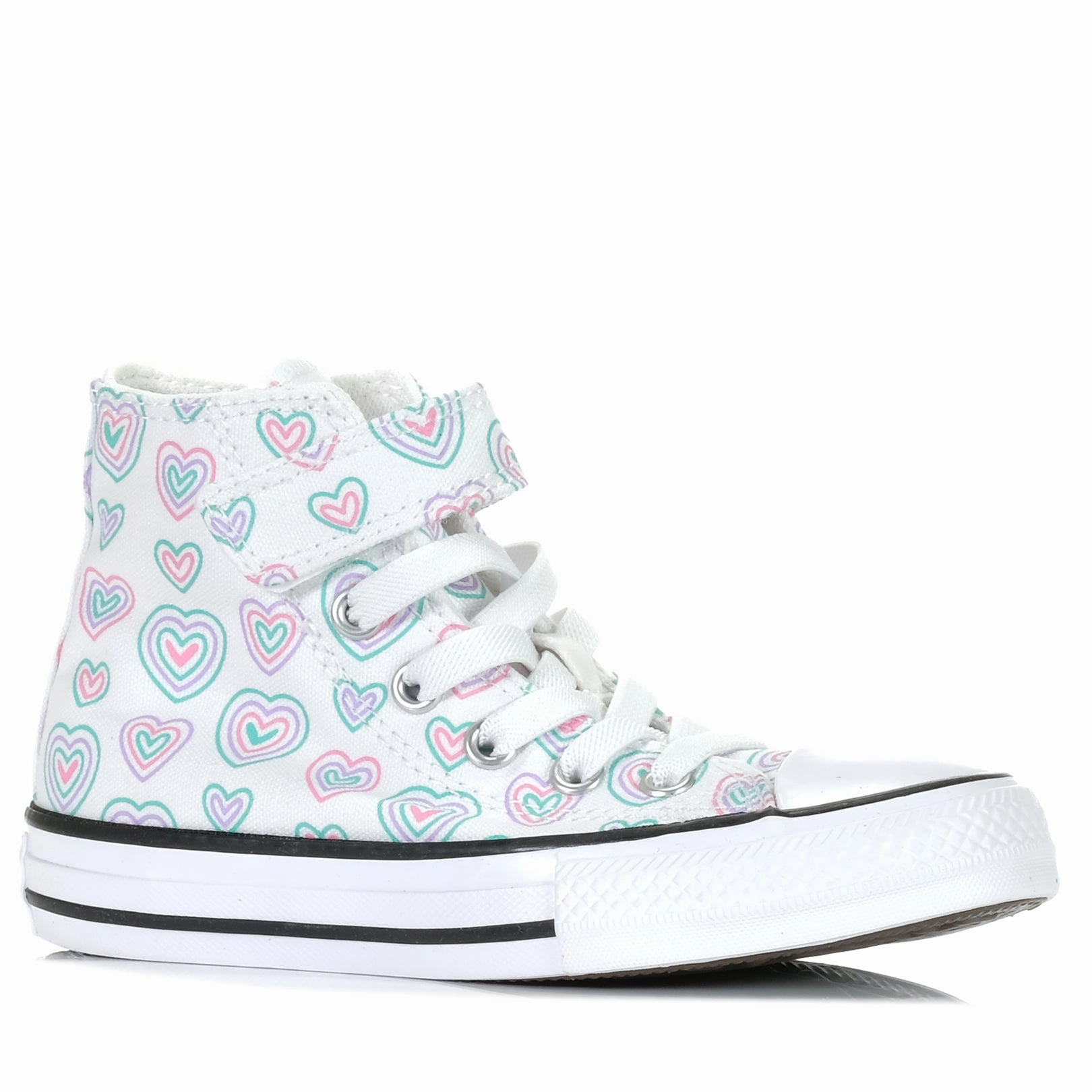 Heavy Use Chill Ready Converse Chuck Taylor Hearts Easy On Hi White/Oops Pink