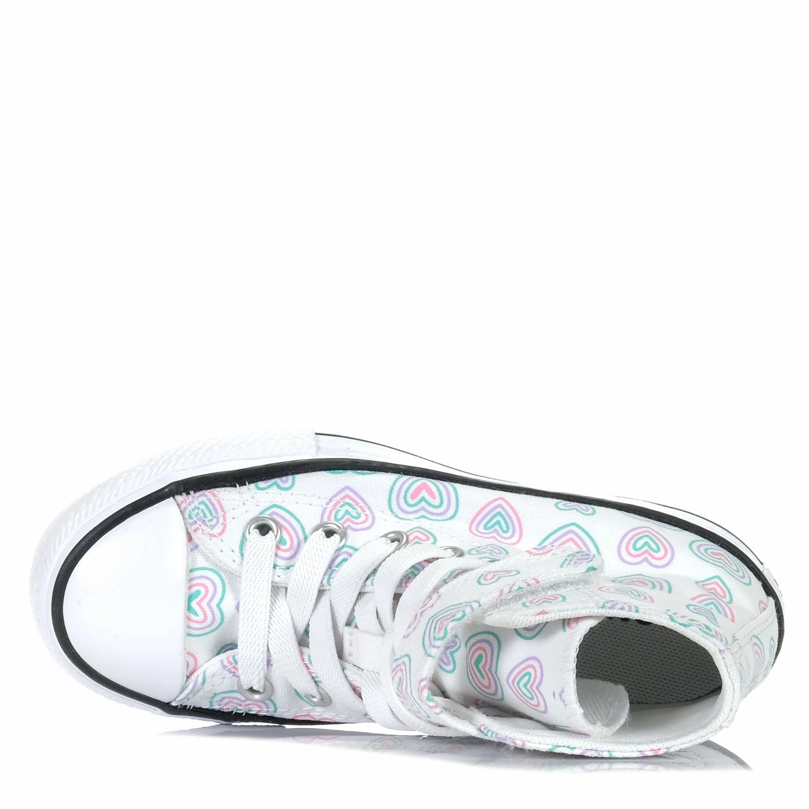 Edge Fit Converse Chuck Taylor Hearts Easy On Hi White/Oops Pink