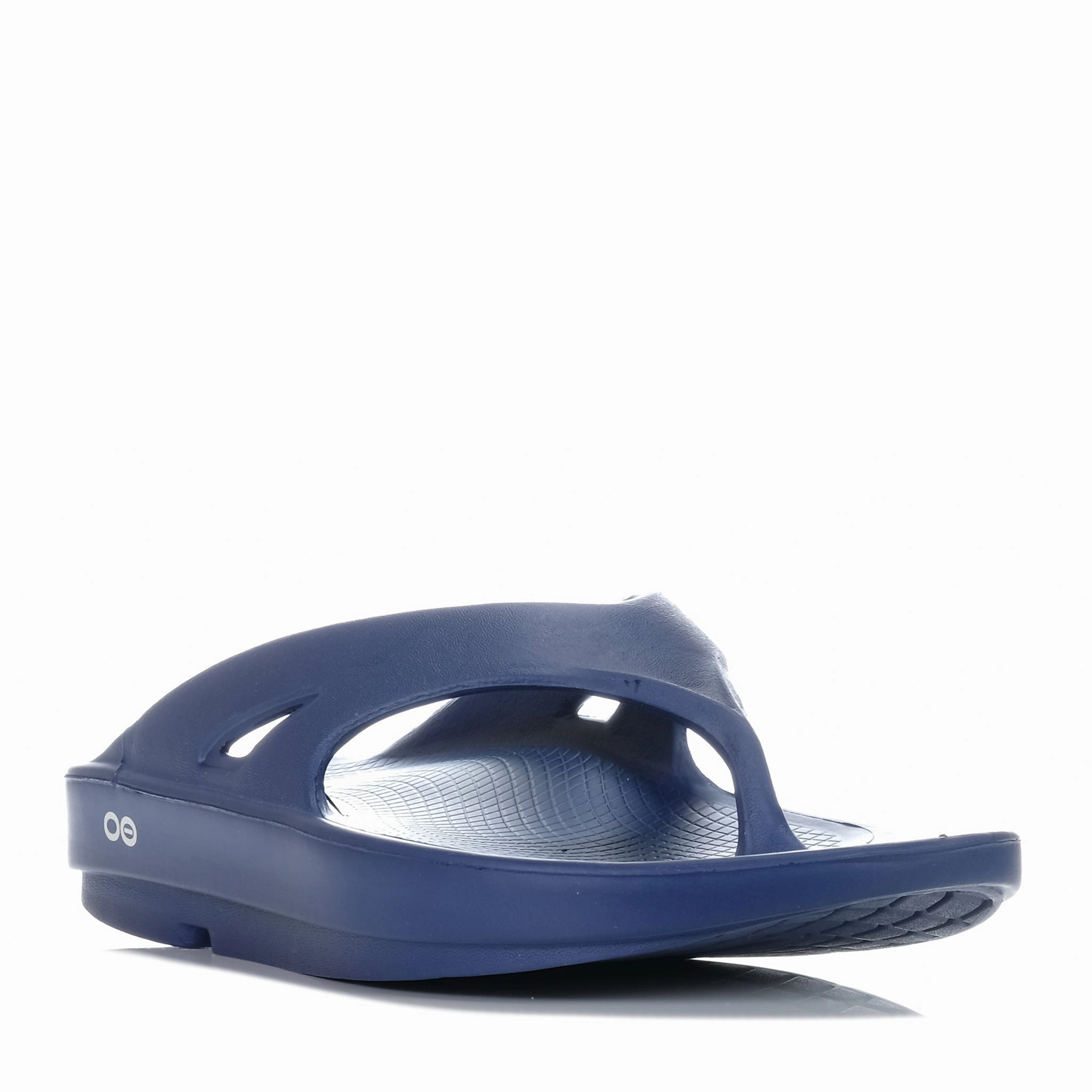 Elegant Platform Sandals Oofos OOriginal Thong Navy