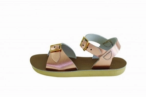 Salt Water Sandals Surfer - Rose Gold Beach Chic Resort Look