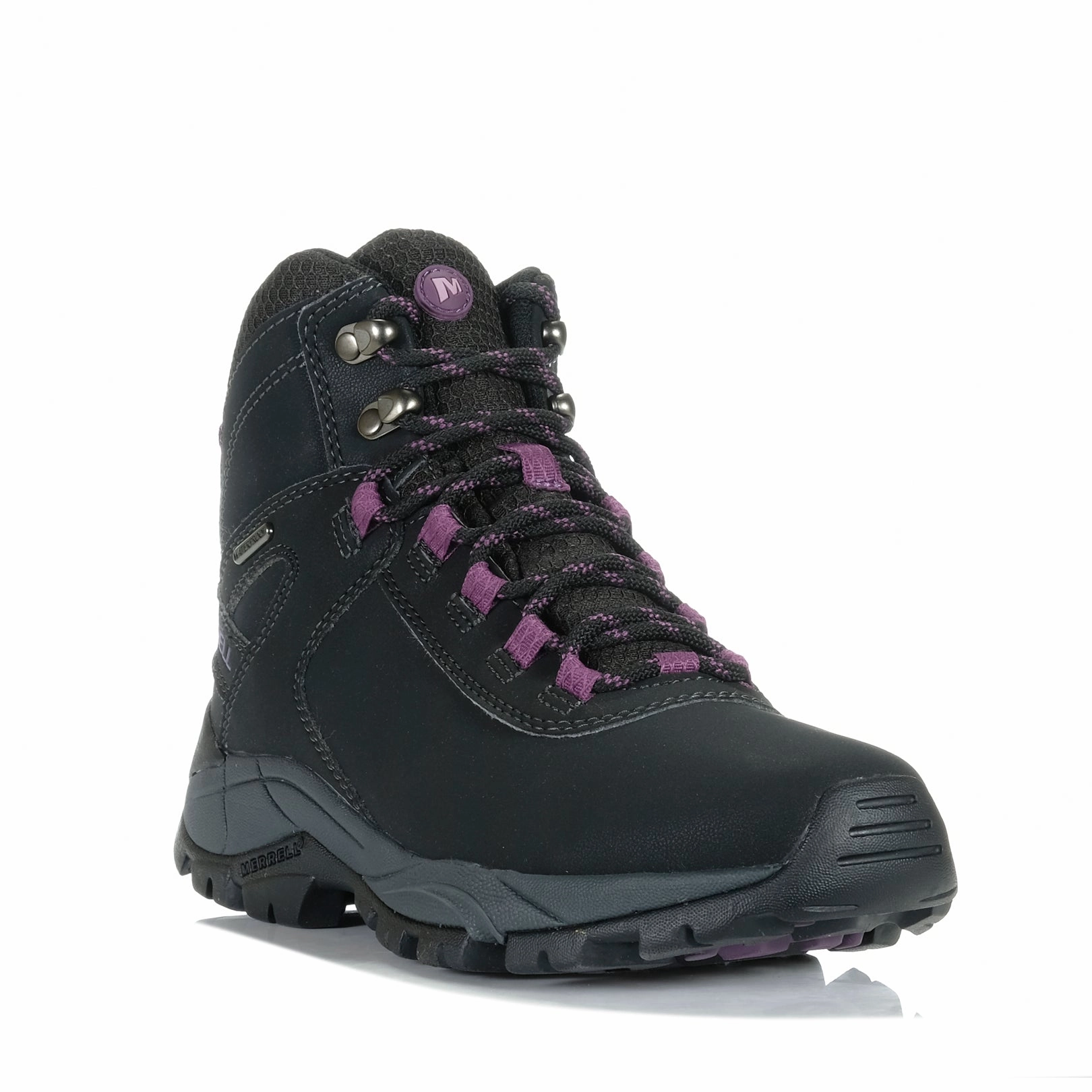 Embossed Logo Merrell Vego 2 Mid Waterproof Womens Black/Gloxinia