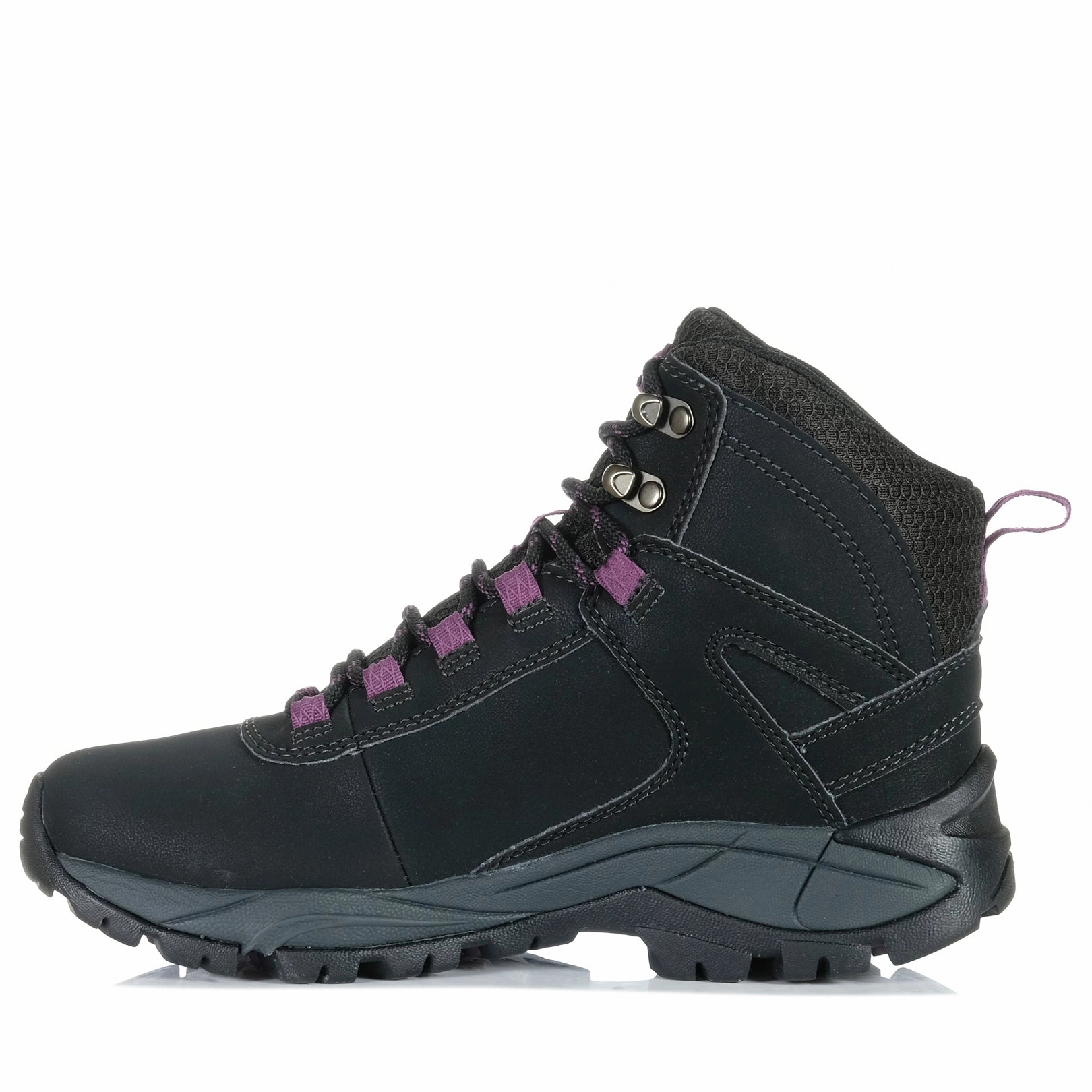 Embossed Logo Merrell Vego 2 Mid Waterproof Womens Black/Gloxinia