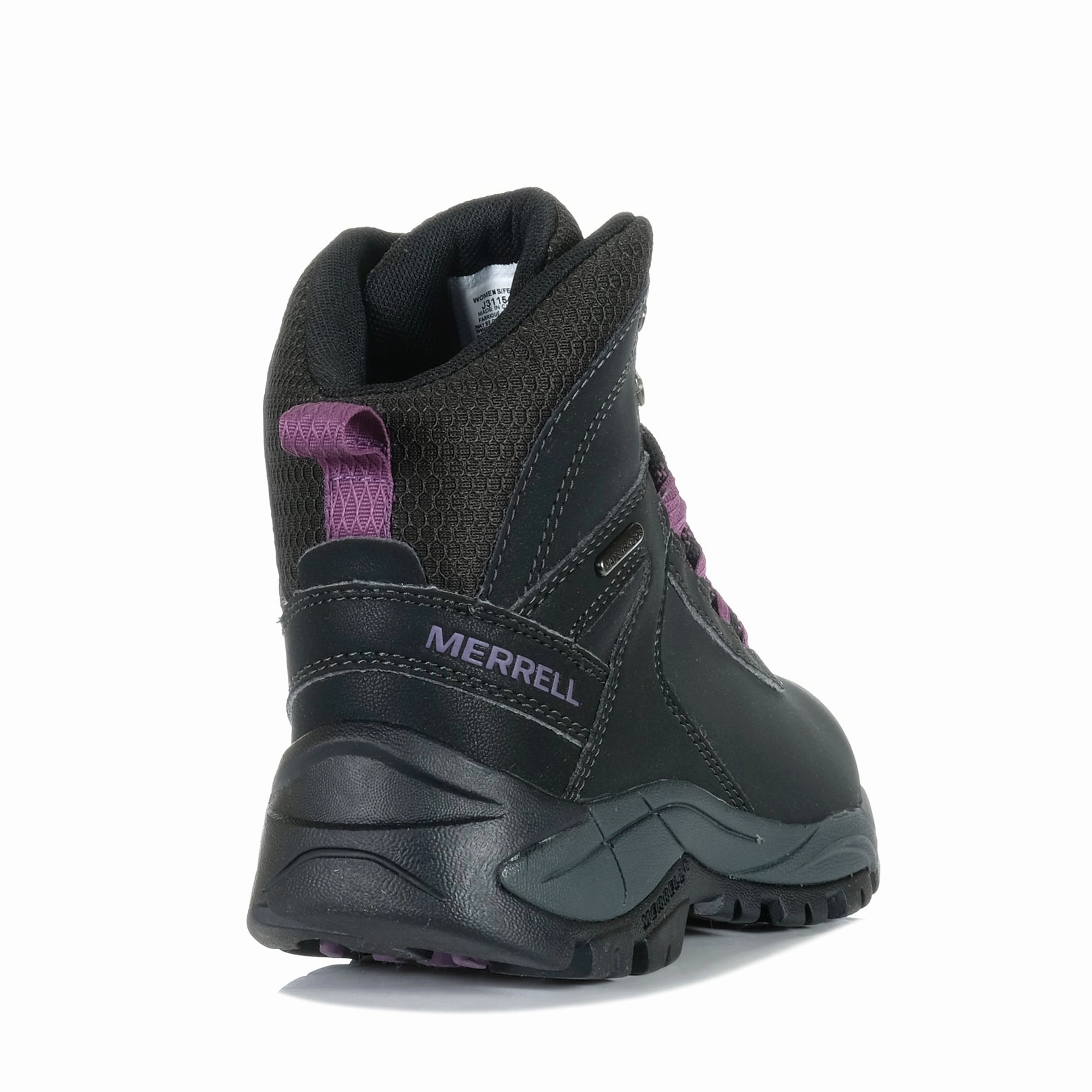 Embossed Logo Merrell Vego 2 Mid Waterproof Womens Black/Gloxinia