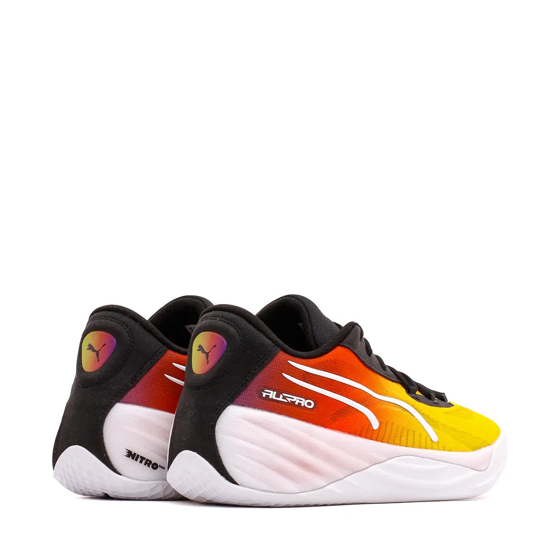 Endurance Fit Puma Basketball Men All-Pro Nitro Showtime Yellow Sizzle Purple Glimmer 309890-01