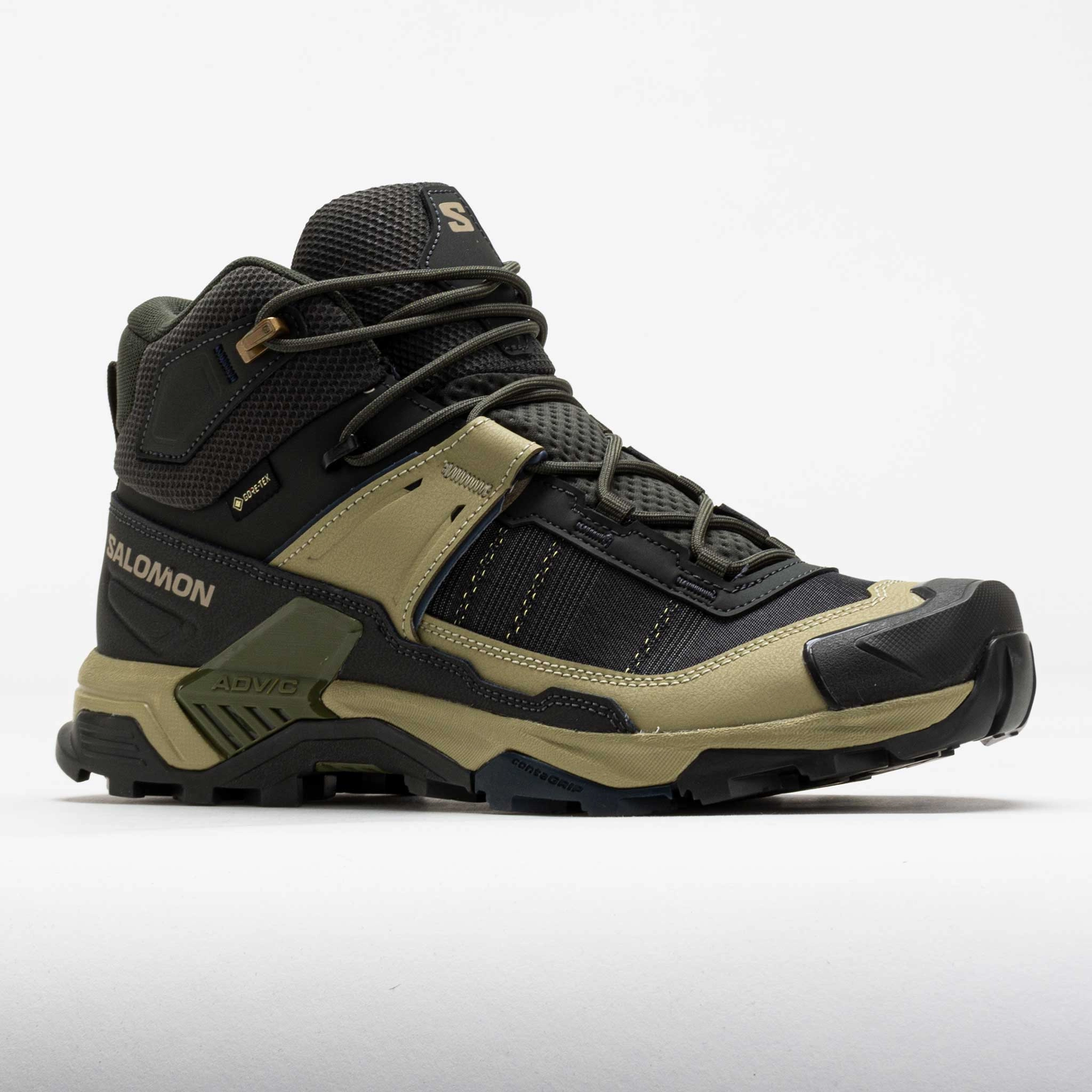 Energy Ease Salomon X Ultra 5 Mid GTX Men's Peat/Gray Green/Blue Nights