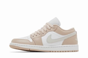 Wmns Air Jordan 1 Low 'Particle Beige' Flexible Upper Slide Step