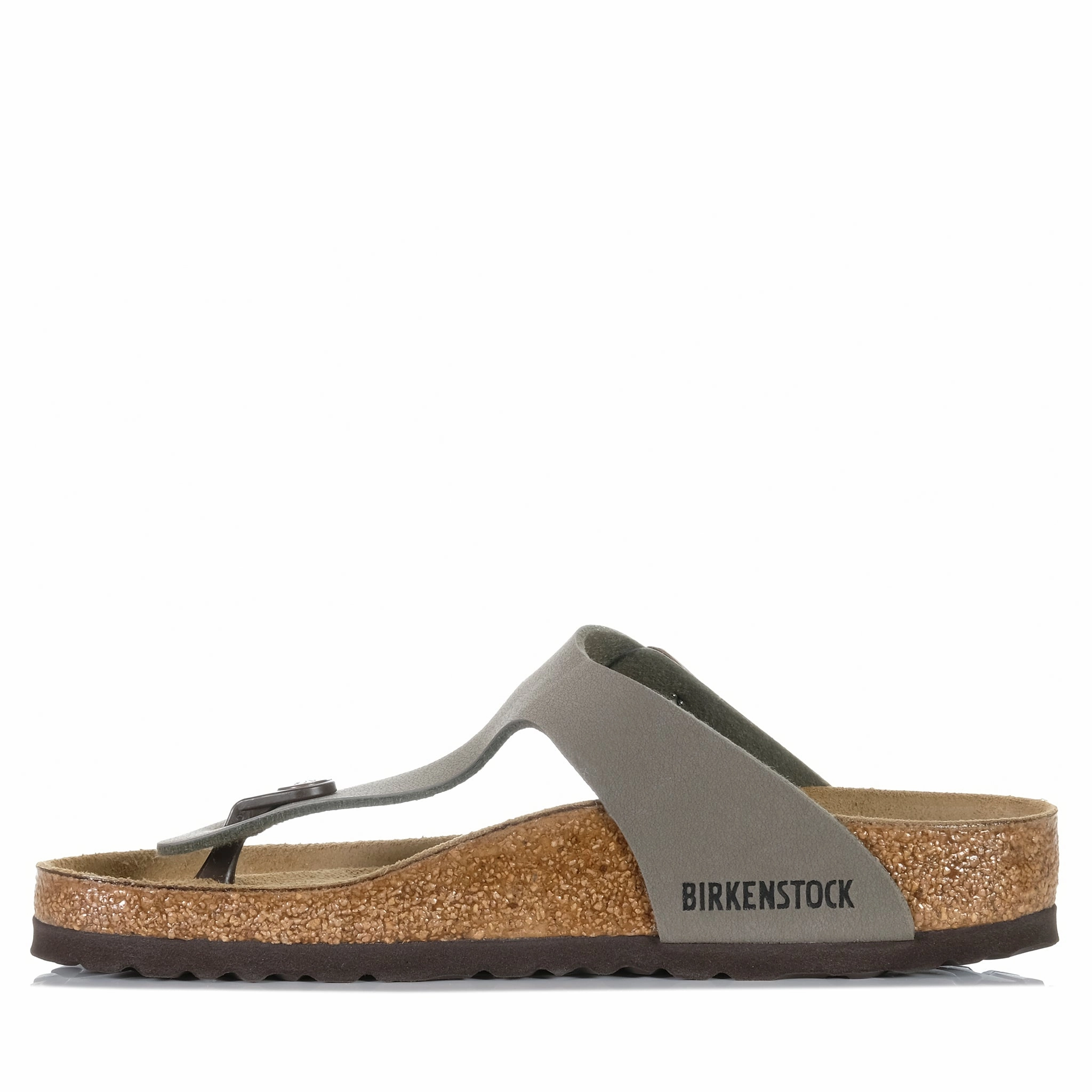 Fashion-Boosting Sandals Birkenstock Gizeh Birkibuc (Regular) Stone
