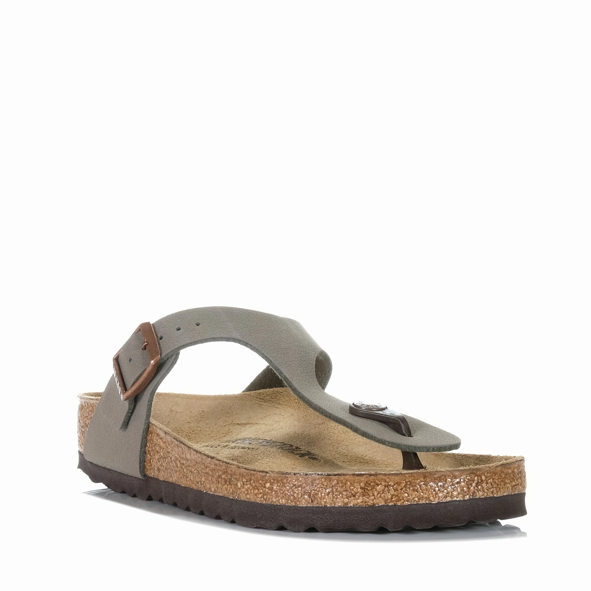 Fashion-Boosting Sandals Birkenstock Gizeh Birkibuc (Regular) Stone