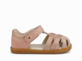 Bobux Iwalk Cross Jump Sandal - Dusk Pearl Rose Gold Car Ride No Hassle