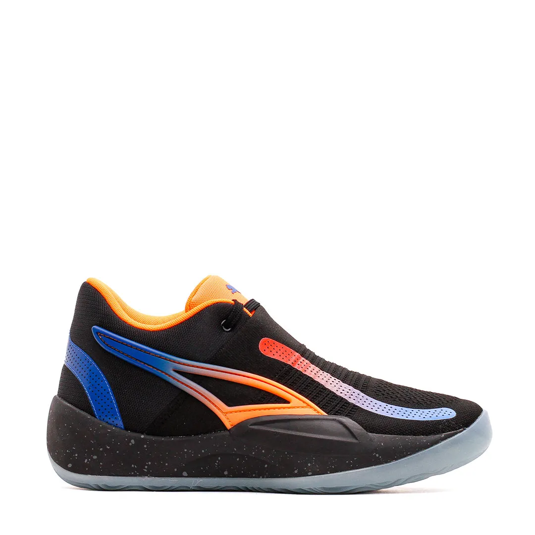 Outdoor Lifestyle Soft Upper Puma Basketball Men Rise Nitro RJ Barrett Black Orange Blue 377388-02