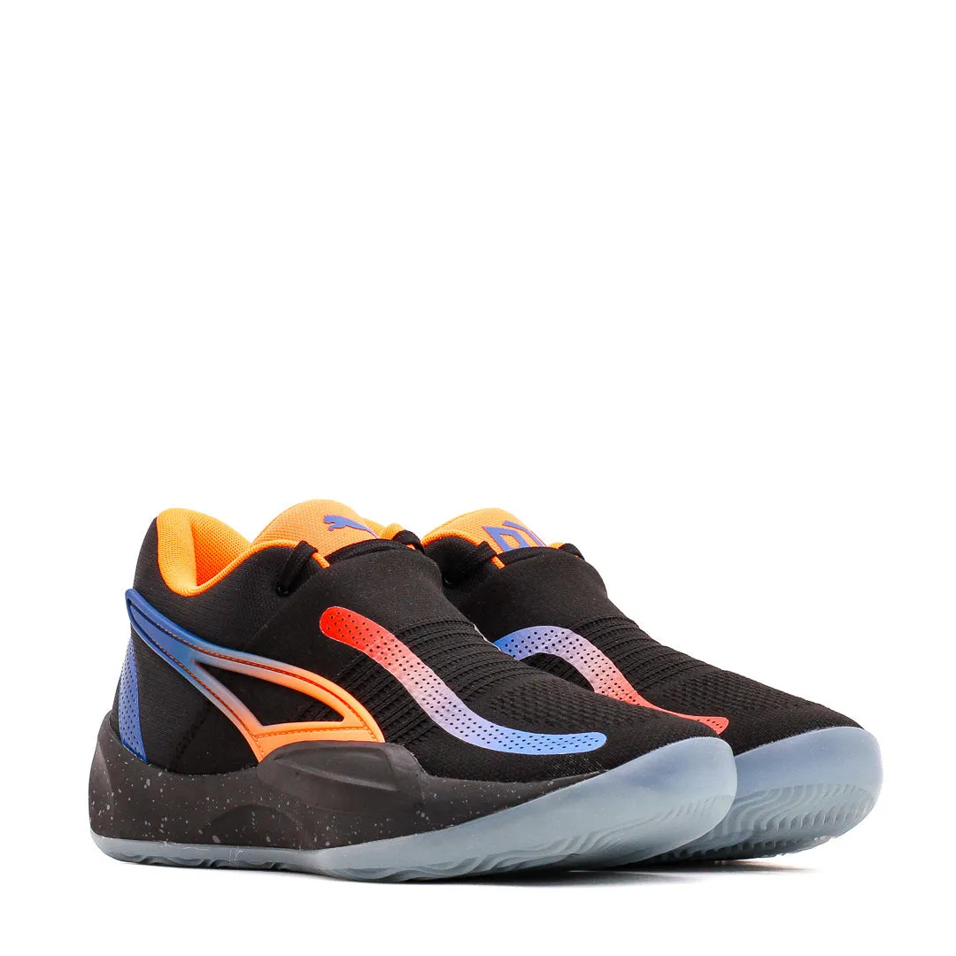 Fast Start Support Puma Basketball Men Rise Nitro RJ Barrett Black Orange Blue 377388-02