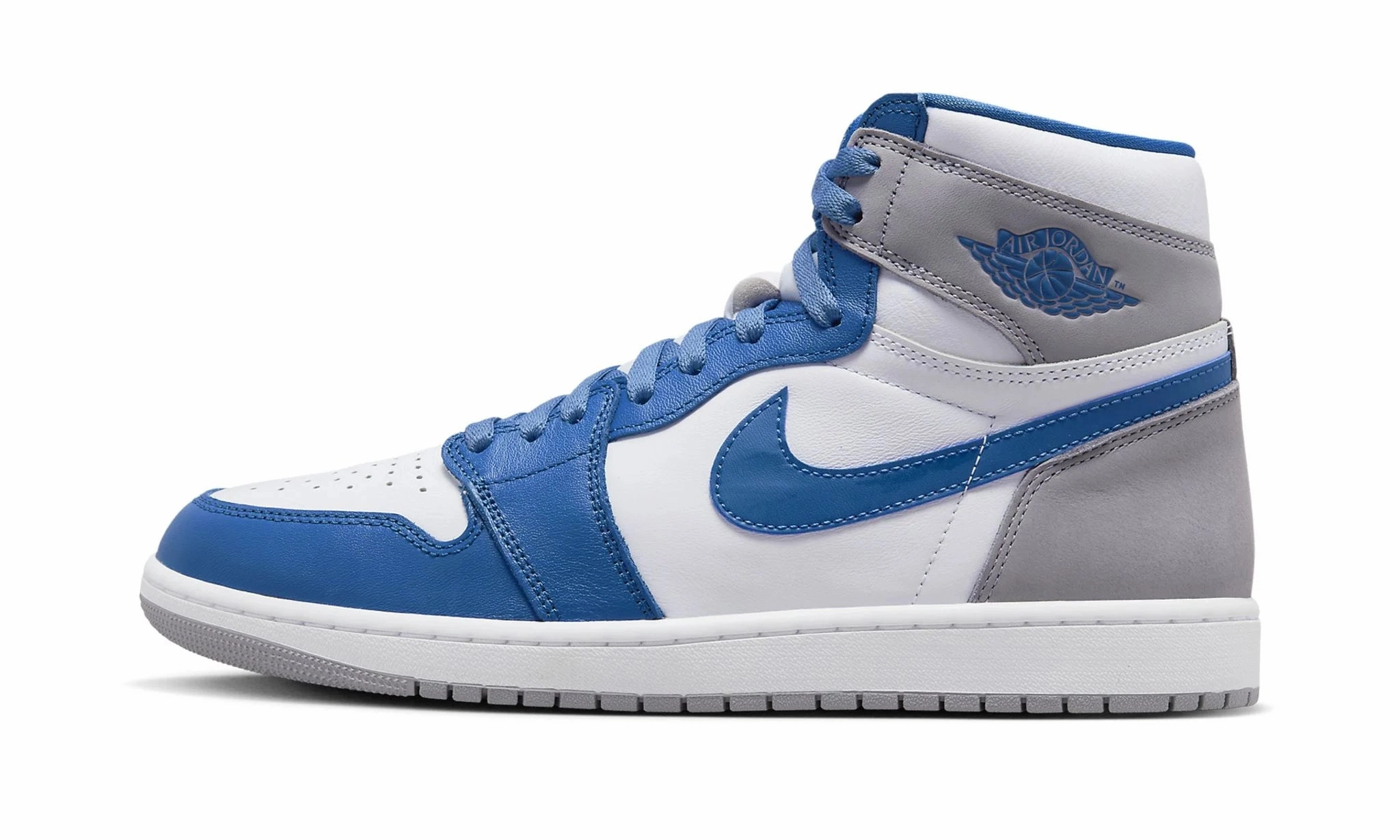 Autumn Warm Simple Look Air Jordan 1 High OG True Blue
