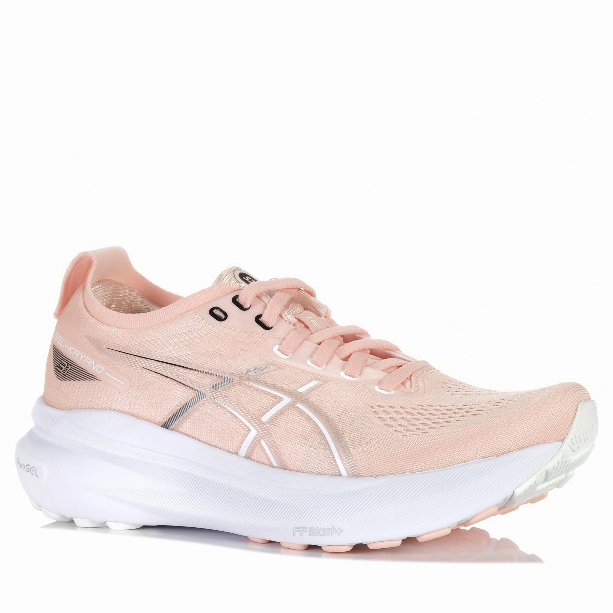 padded collar running shoes Asics Gel Kayano 31 Womens Breeze/White