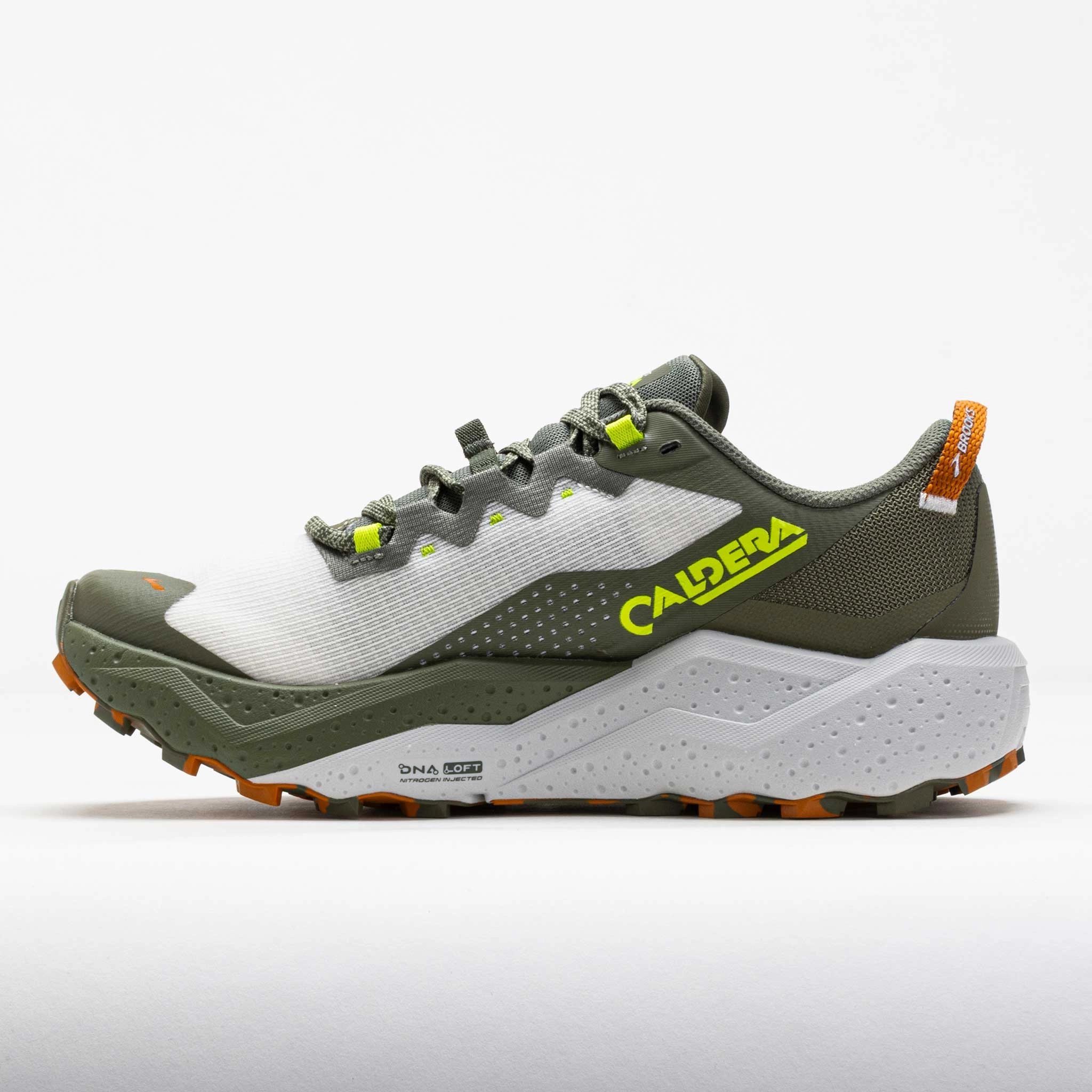 Fast Trekking Brooks Caldera 8 Men's Dusty Olive/Lime/Oyster