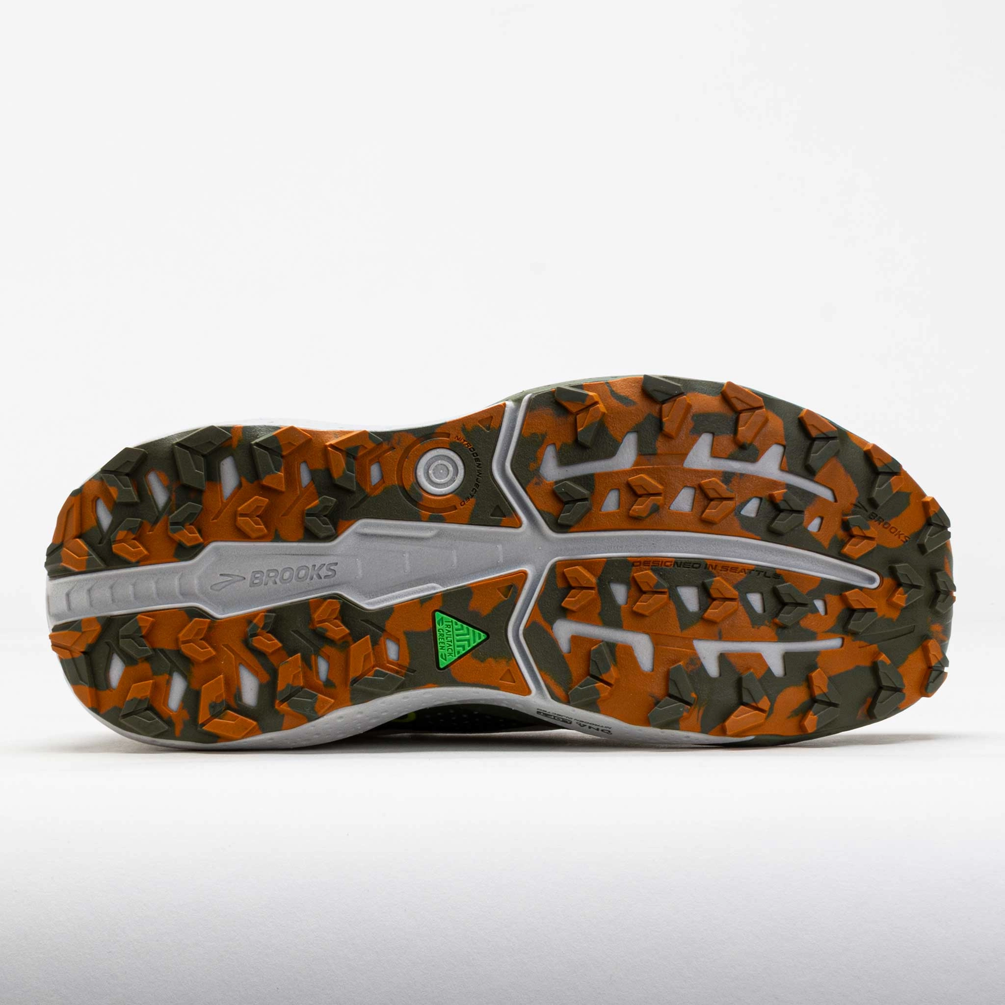 Fast Trekking Brooks Caldera 8 Men's Dusty Olive/Lime/Oyster