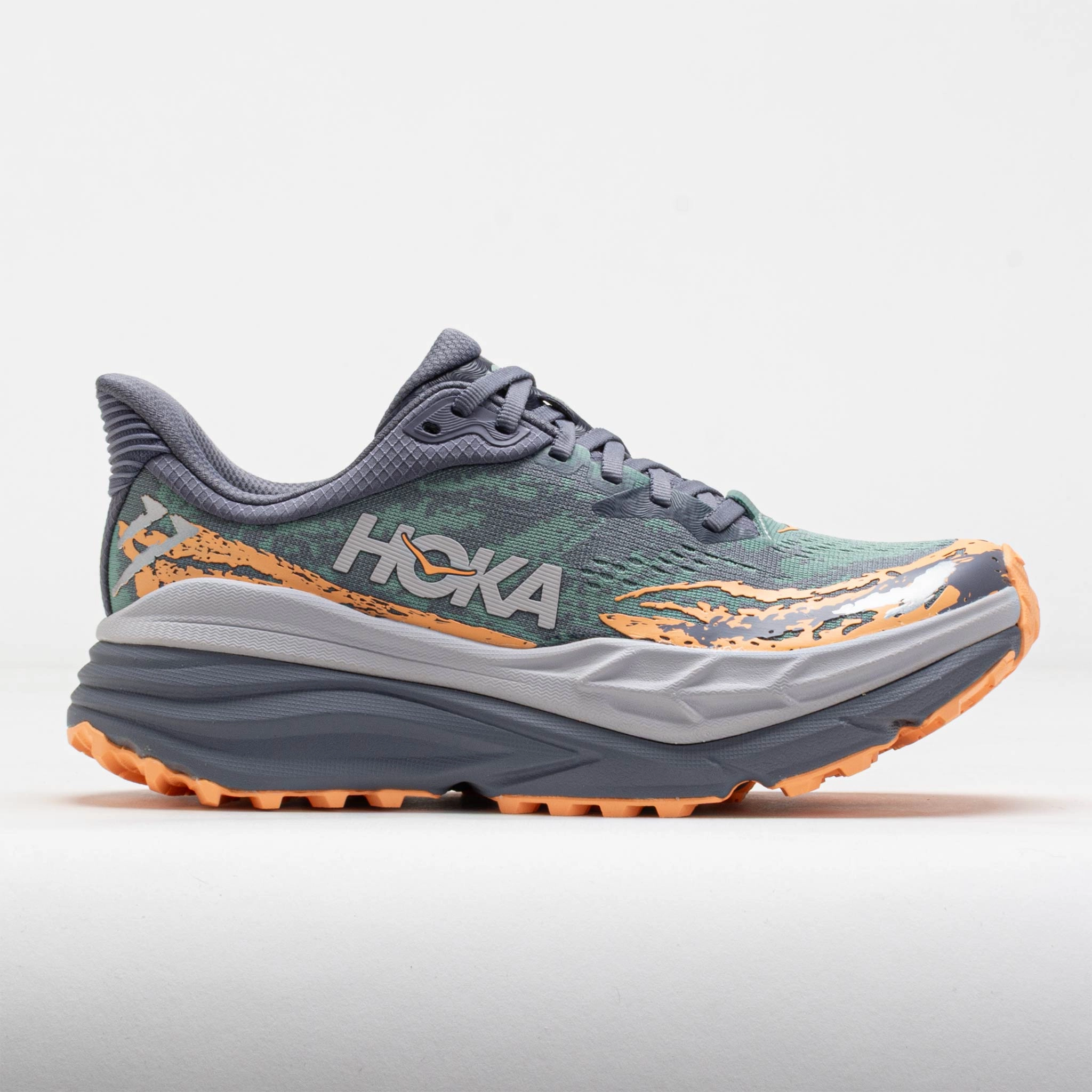 Fast Walk HOKA Stinson 7 Women's Grey Skies/Pale Tangerine