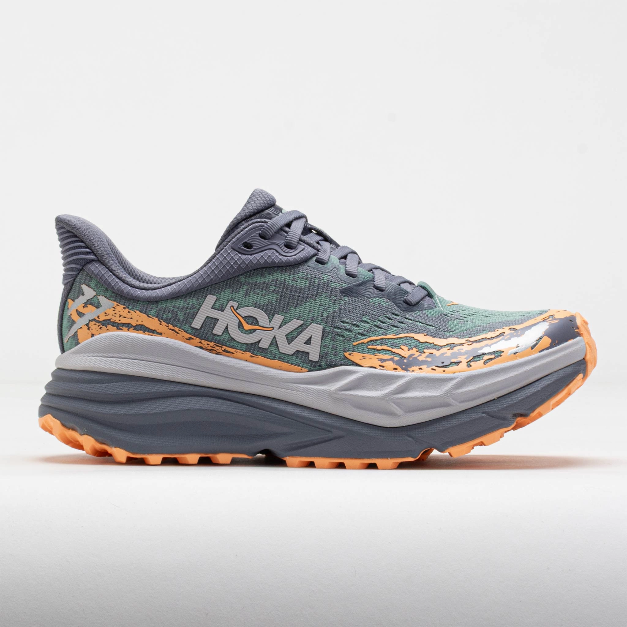 Fast Walk HOKA Stinson 7 Women's Grey Skies/Pale Tangerine
