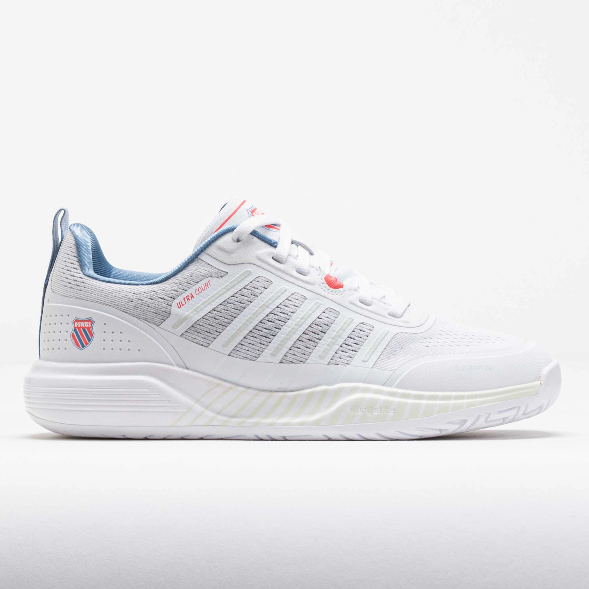 Fit Guard K-Swiss Ultra Court Women's White/Faded Denim/Dubarry