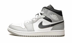 Active Fit High-Traction Sole Air Jordan 1 Mid Anthracite/Light Smoke Grey 2.0